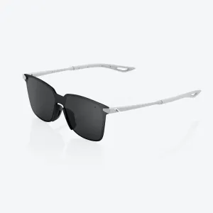 100% Legere Square - Soft Tact Stone Grey - Black Lens