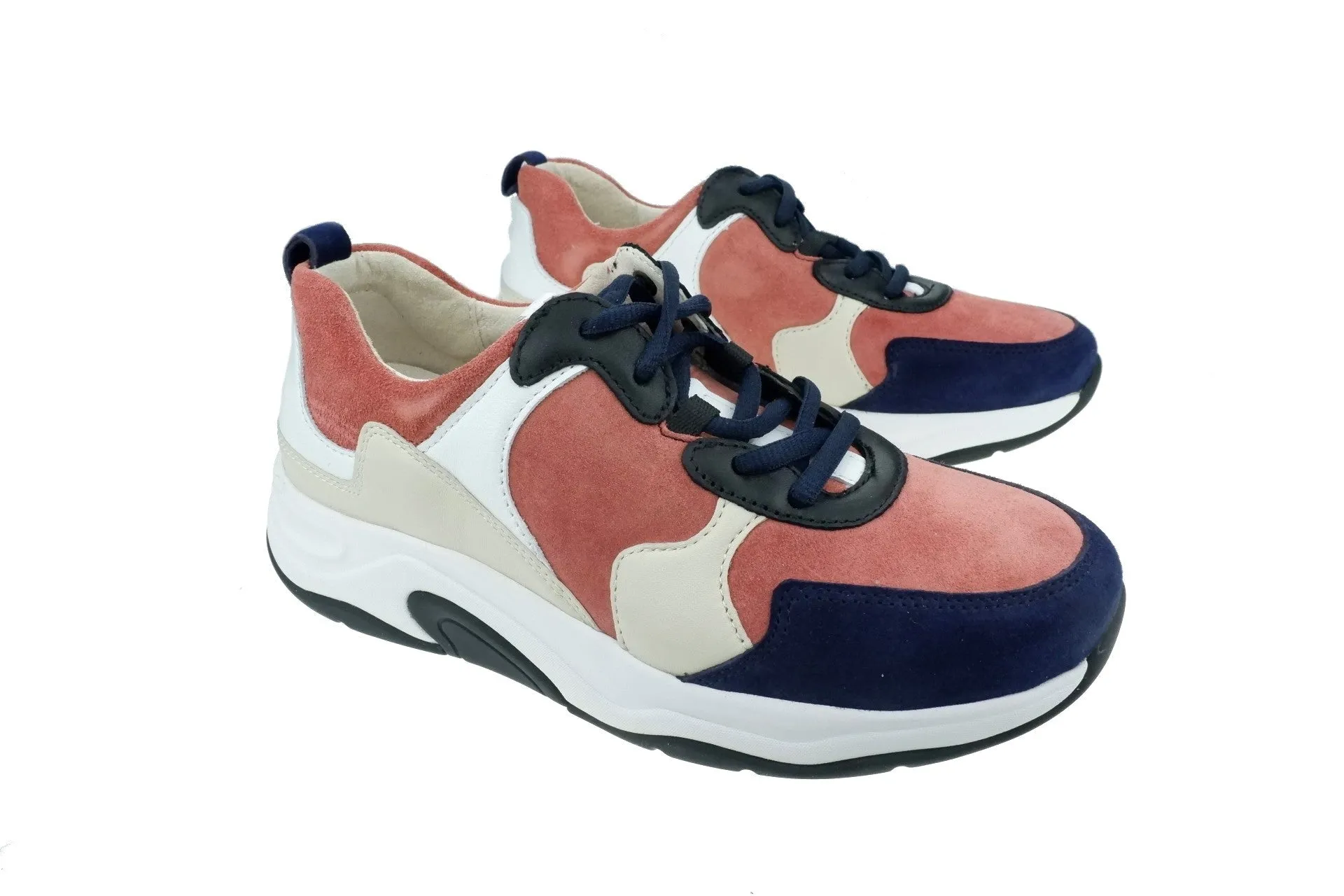 '46.916.28' women's walking rolling sneaker - red black mix