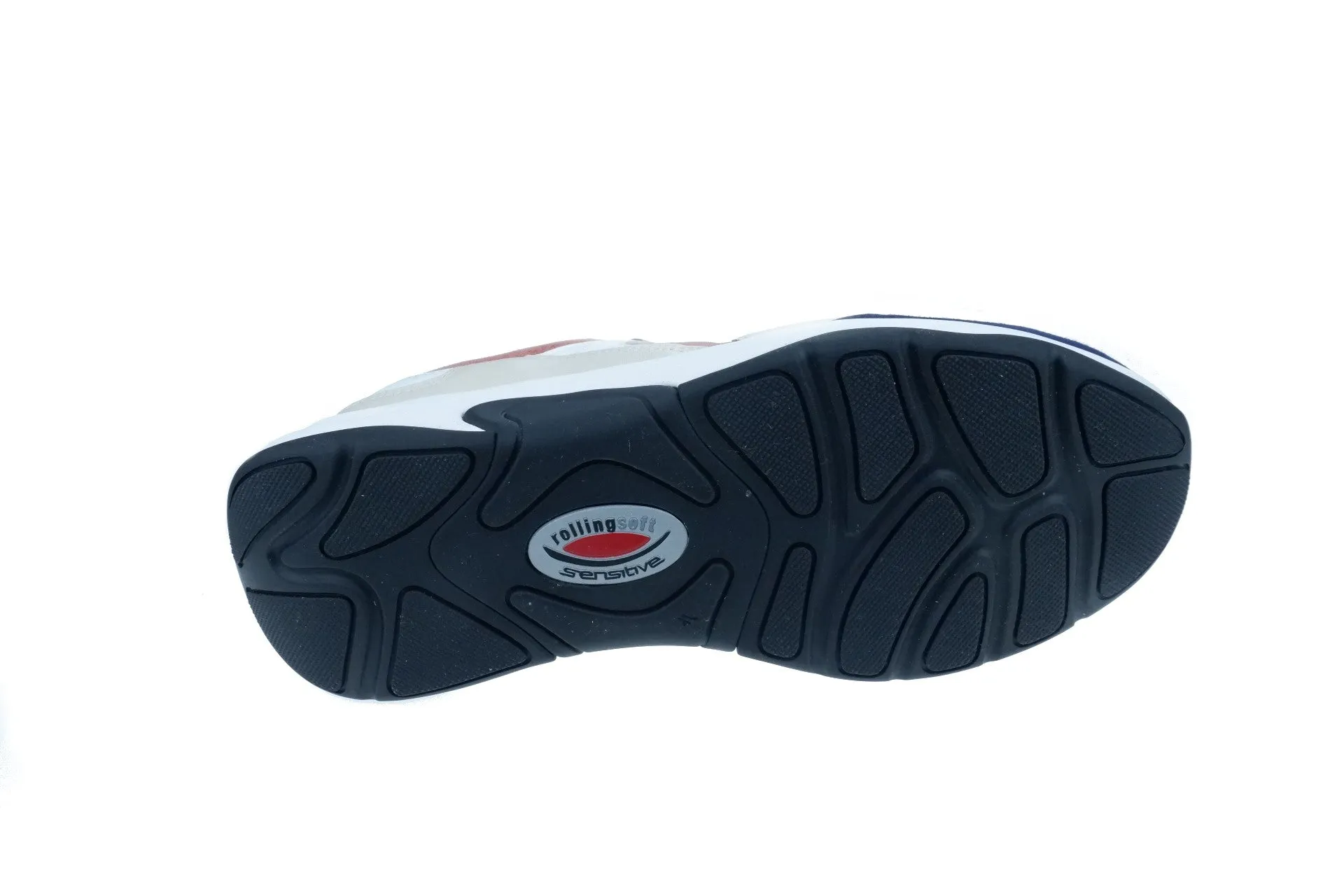 '46.916.28' women's walking rolling sneaker - red black mix