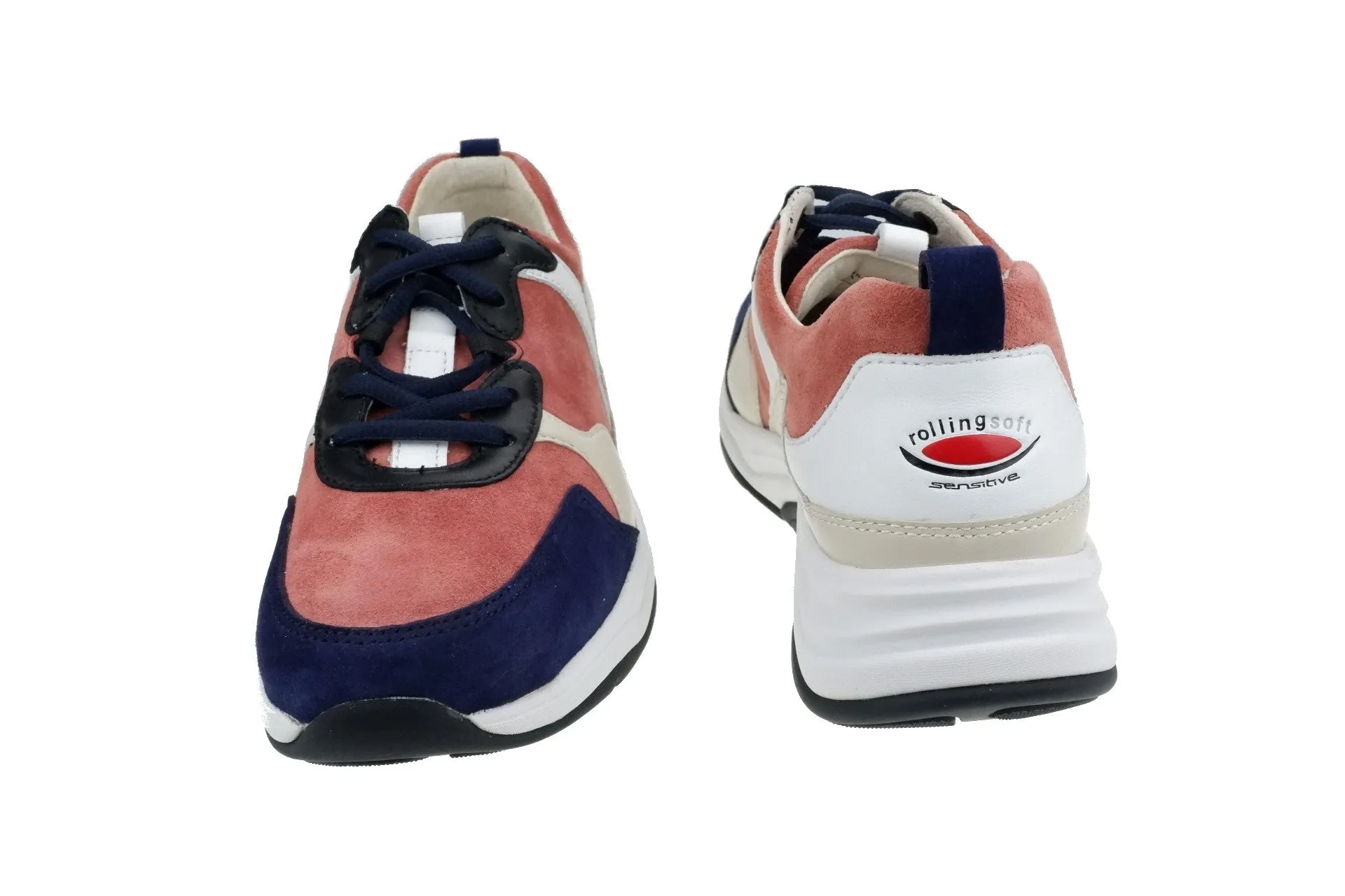 '46.916.28' women's walking rolling sneaker - red black mix