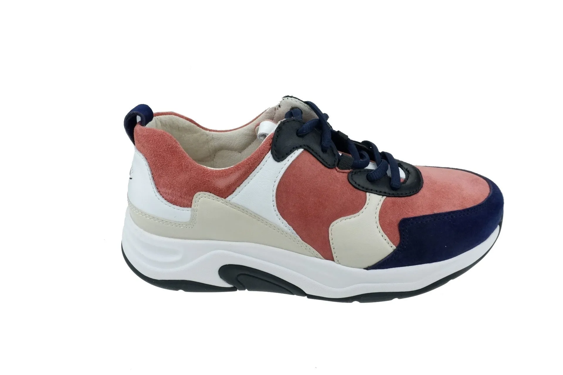 '46.916.28' women's walking rolling sneaker - red black mix