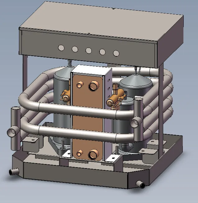 48v/24v DC-Direct Marine Solar Water-to-Air Heat Exchangers for Yachts