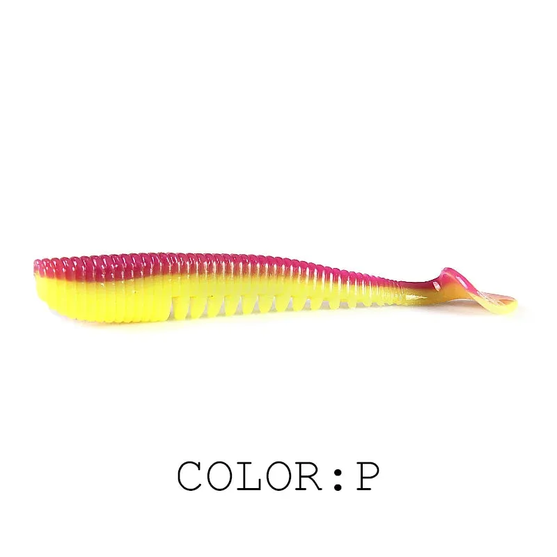 50mm 80mm 95mm 110mm Fishing Lures soft lure paddle tail Artificial bait quality