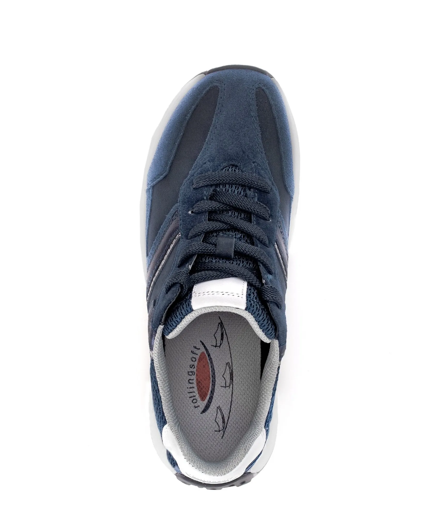 '56.996.46' women's walking rolling sneaker - blue