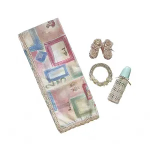 Baby Blanket 123 Girl Gift Set