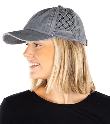 Basketweave Dad Hat by Funky Junque