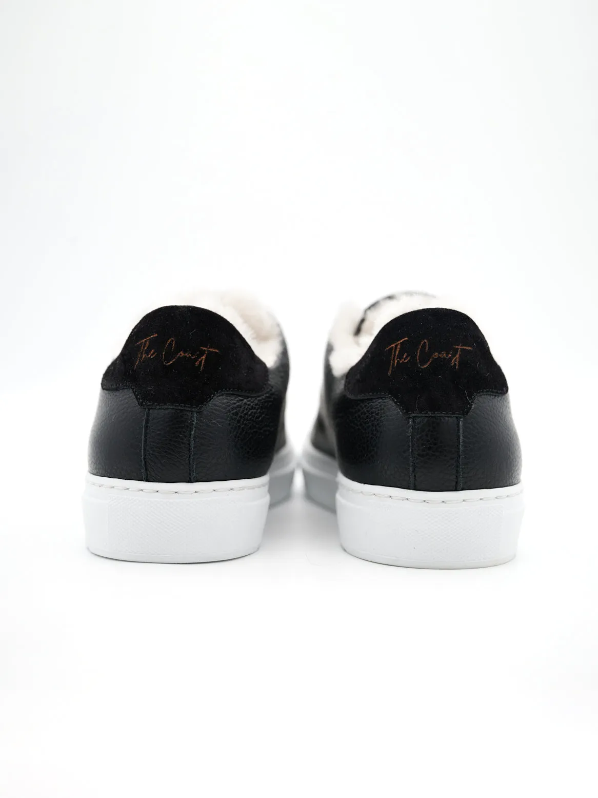 Beni Slip In Black and Lambskin Lined