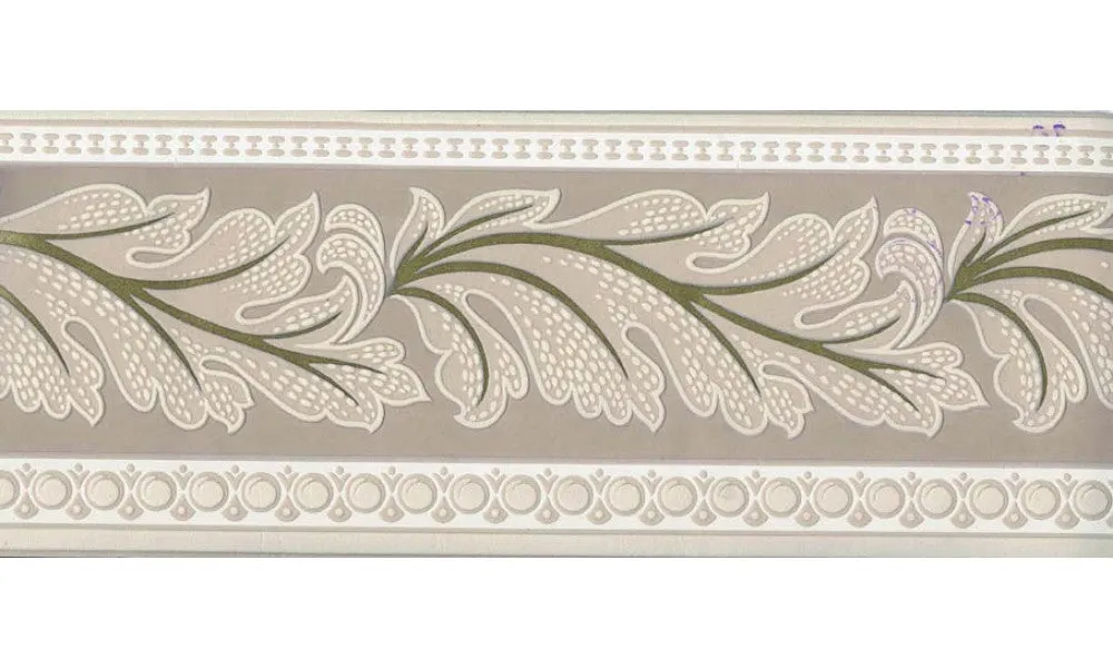 Brown Running Floral 92237 Wallpaper Border