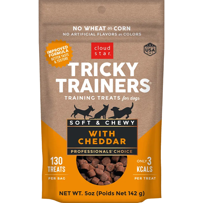 Cloud Star Tricky Trainers Soft and Chewy With Cheddar Dog Treats