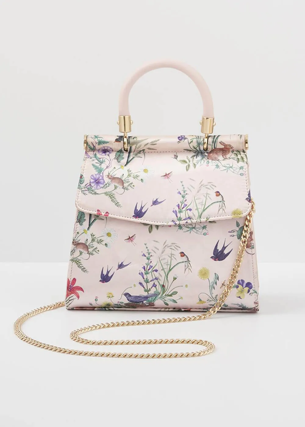 Fable England Running Bunny Bag Blush Pink