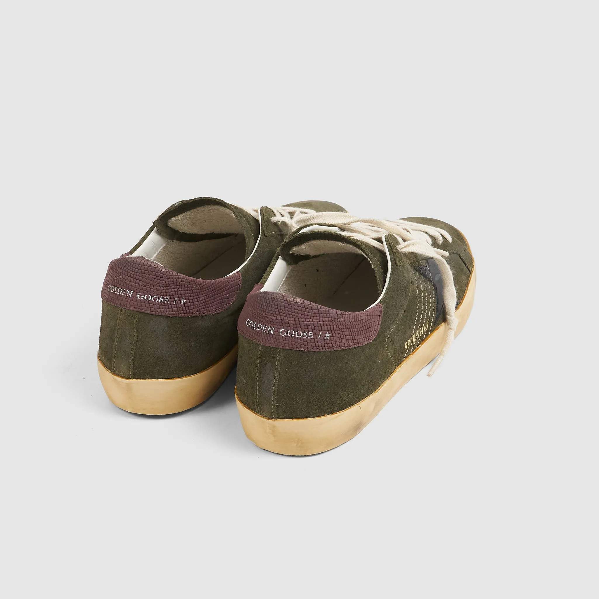 Golden Goose Superstar Green Black Bordeaux Sneakers
