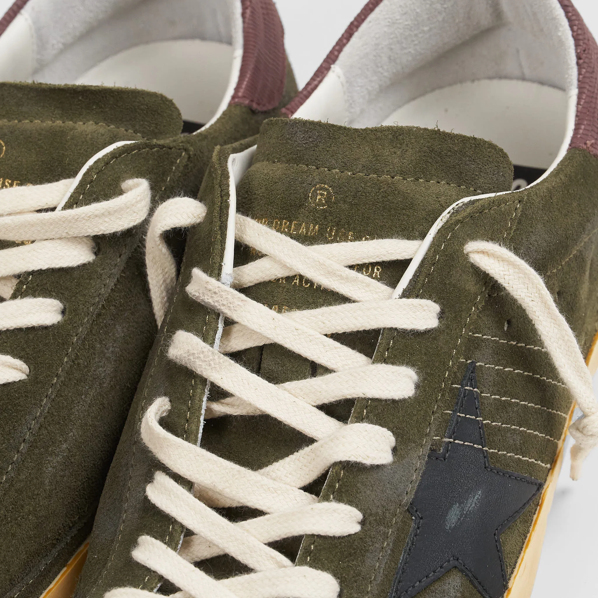 Golden Goose Superstar Green Black Bordeaux Sneakers