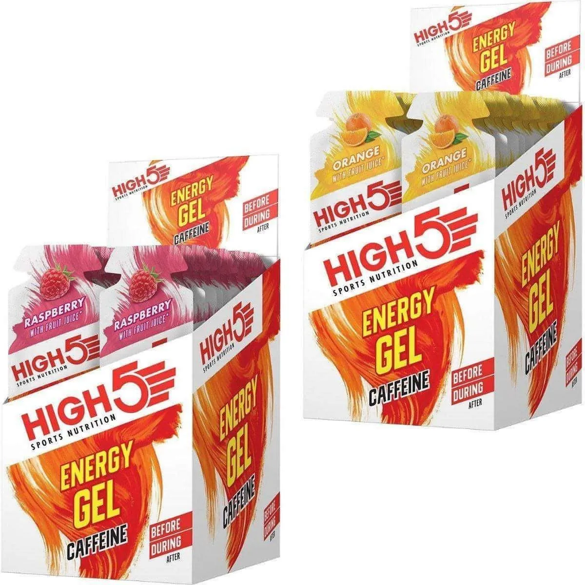 High 5 Energy Gels Plus Caffeine Box