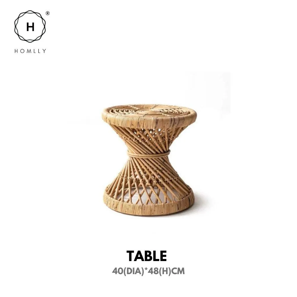 Homlly Hand Woven Natural Rattan Cane Chair