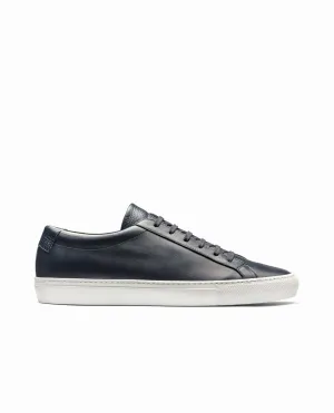 Midnight Blue Calf Low-Top Sneakers
