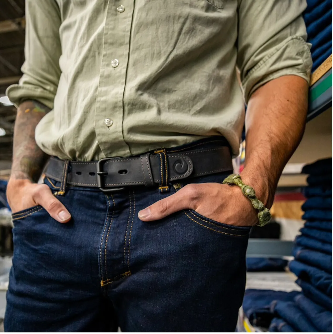 ORIGIN RAW EDGE BELT - ONYX (BLACK)
