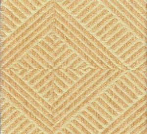 Quadrille Woven Fabric: Parquet - Biscuit (Commercial Quality, Flame Resistant)