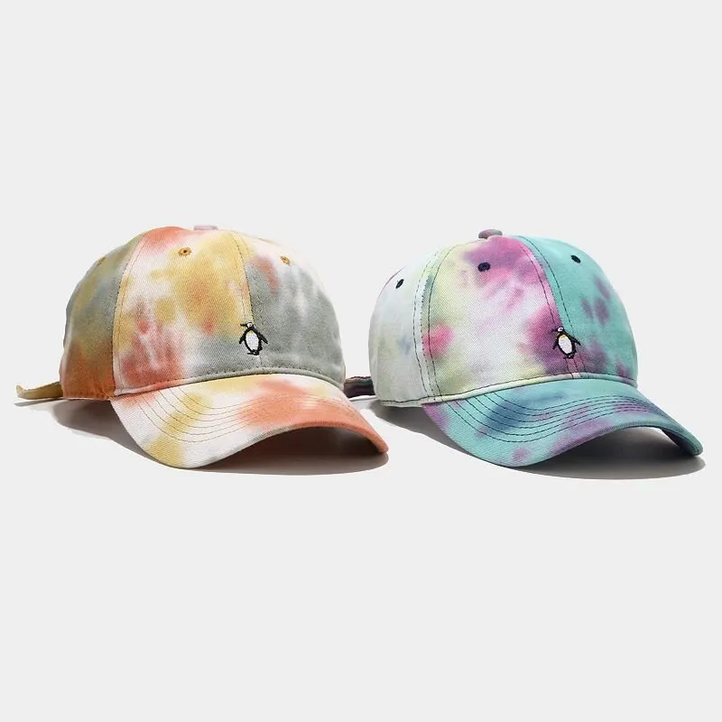 "TIE AND DYE" Casquette baseball Rose Orange - URB1™