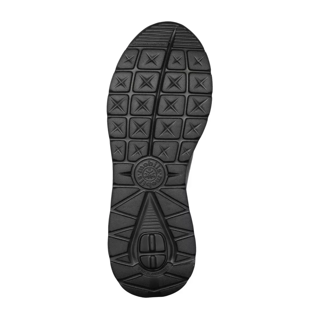 'Ryma' women's wide fit (H) ergonomic sneaker - black