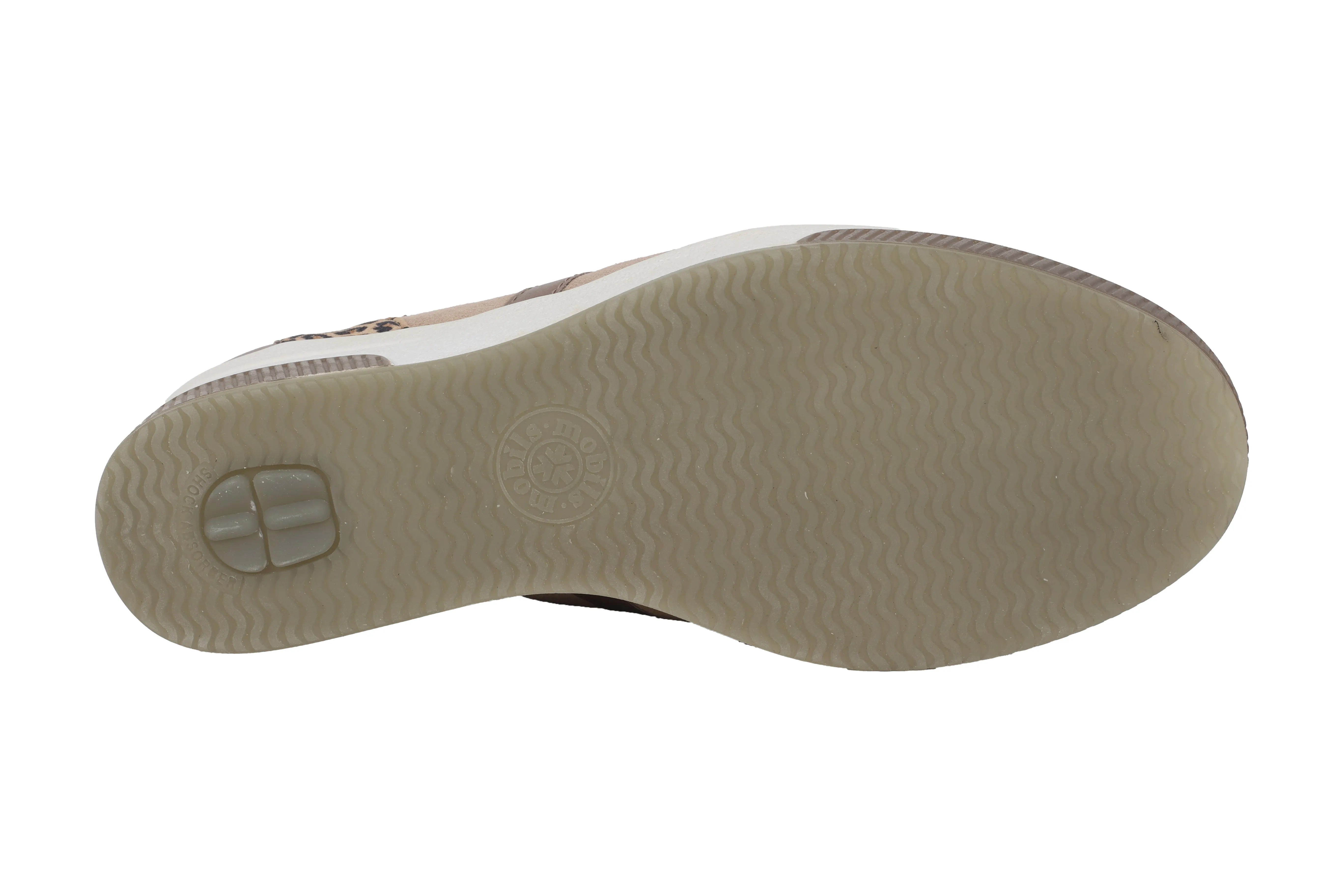 Trudie' women's wide fit (H) lace-zip sneaker - Beige