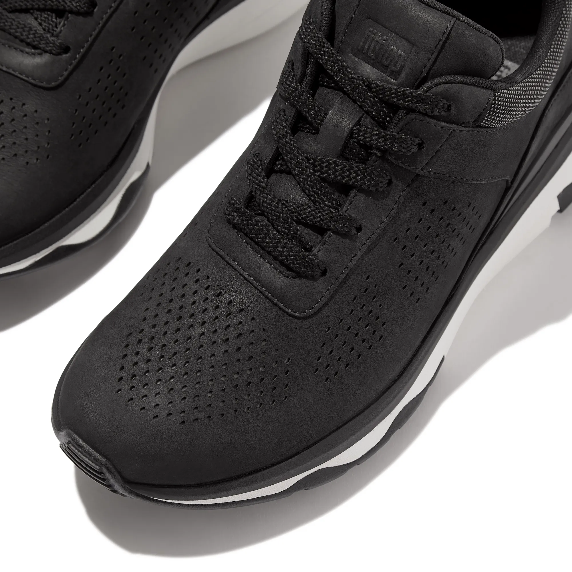 Vitamin FFX Perf Nubuck Sports Sneakers in Black