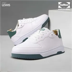 White/Green Casual Sneakers for Men (LEWIS 692G)