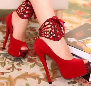 Womens Horsehair Ankle Pumps