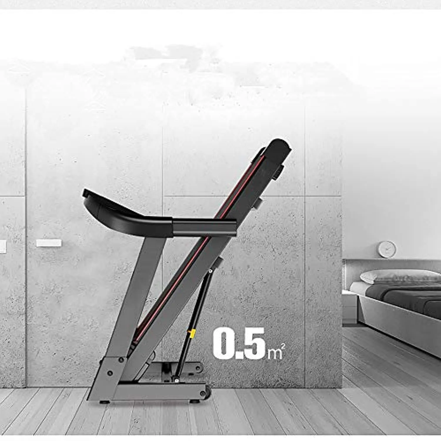 Zzfni Treadmill Ultra-Quiet Home Treadmill Models, Small Single-Function Electric Treadmill, Indoor Fitness Foldable Treadmill